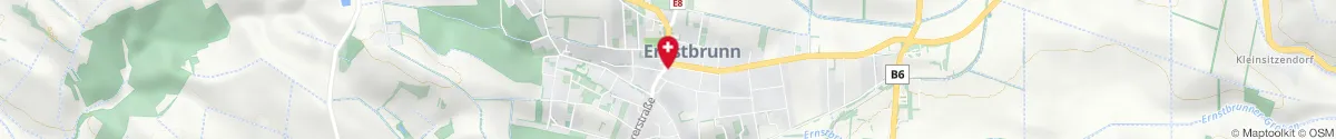 Map representation of the location for Apotheke Ernstbrunn in 2115 Ernstbrunn